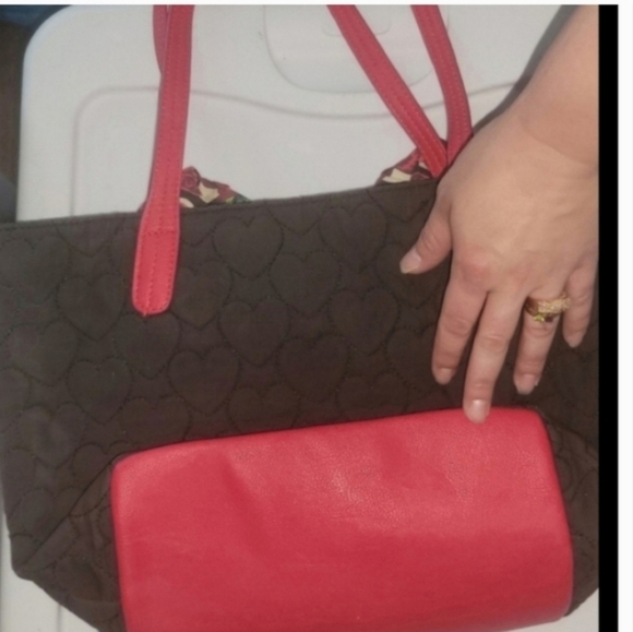 🍁RARE Betsey johnson Huge rose bow tote bag - Picture 4 of 4